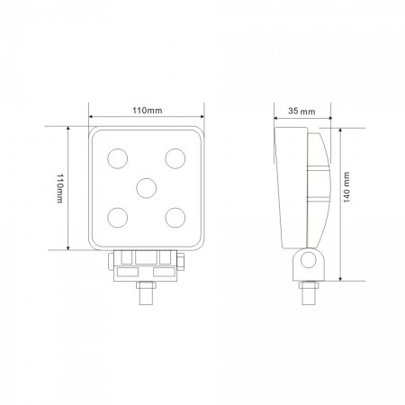 UTILITY RANGE: 15W Square Flood Lamp